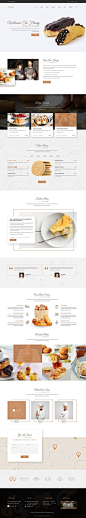 Floury is clean & modern #PSD template for #bakery, #food, beverage, cuisine…: 