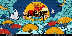 小龙虾  - 源文件下载【酷图网】龙虾灯箱,小龙虾海报,啤酒龙虾,美味龙虾,龙虾店,龙虾馆,