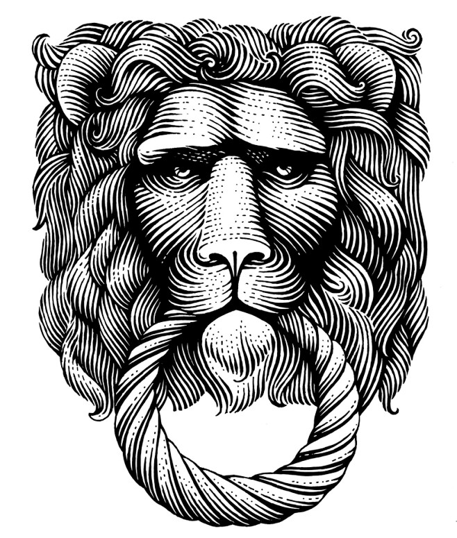 lion Window engrave ...