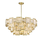 Skyler 16 Light Pendant - Gold Leaf