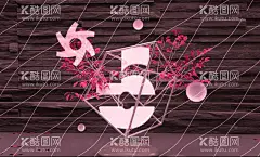 C4D背景墙作品  - 源文件下载【酷图网】3D作品,C4D,OC渲染器,背景墙,装修,内饰,