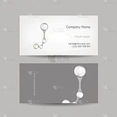 名片设计与字母J。