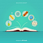 Modern education concept with flat design