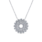 14k White Gold Lusso Diamond Fashion Necklace angle 1