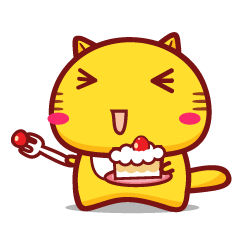 哈咪猫吃蛋糕表情表情哈咪猫hamicat卡通动漫可爱猫