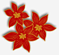 红色六角花