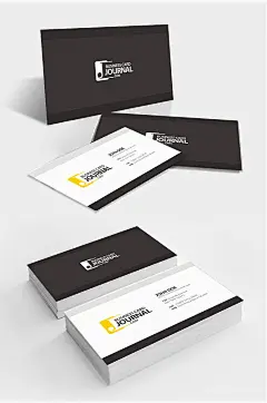 简约灰色英文名片设计-众图网