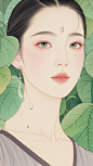 工笔画美女 (5)