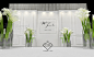 韦恩wayne婚礼3D设计室-西湖大酒店 婚礼3D效果图 -白绿-婚礼手绘案例-韦恩wayne婚礼3D设计室作品-喜结网