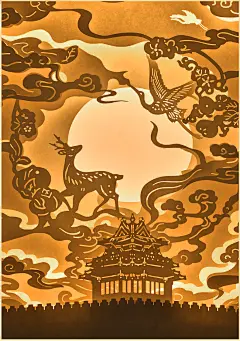 故宫万福云集纸雕灯教师节礼物礼品故宫博物院官方旗舰店-tmall.com天猫