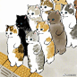 豹纹猫插画_百度图片搜索