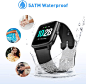 Amazon.com: HAFURY Smart Watch Activity Fitness Tracker Watch for Men Women, Smartwatch for Android & iOS, Fitness Watch Heart Rate Monitor, IP68 Swimming Waterproof Watch with Calories Step Sleep Tracker, Black: Electronics