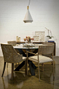 Trendy dining room photo in Brisbane