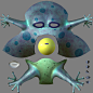 A SAD FROG : A sad frog, is the title of this work based on the concept of the great illustrator Rocio Terceros (TOSHI). 
