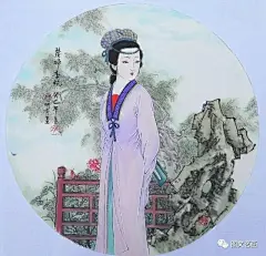 国画工笔，红楼梦人物绘画欣赏