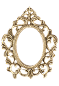 复古欧式古典金银纹理相框边框png免抠图透明素材ps设计装饰元素
