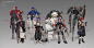 Additional designs for Hexagon Squad