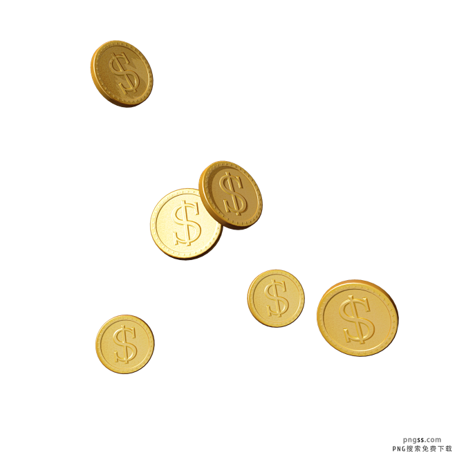 C4D双十一电商装饰金币 PNG搜索 c...