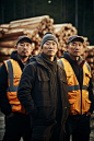 开发工地的施工人物肖像摄影图片