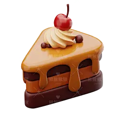 秋天秋季食物动物图标 2D 卡通 插画 手绘 png 免抠 素材 pptCake Slice