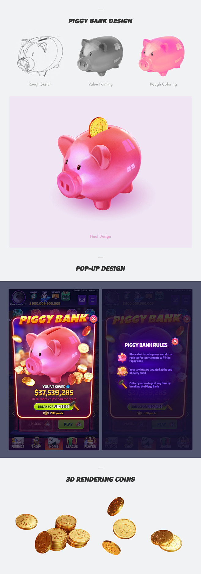 Piggy Bank Design on...
