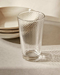 Zara Home 简约玻璃浮雕办公室喝水杯透明家用饮料杯 42671402990-tmall.com天猫
