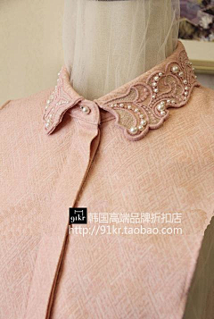 miniy1采集到embroid 工艺图片（领口 领子 裤口  ）（已拷贝）