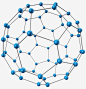 蓝色纳米分子高清素材 材料科学 科技模型 纳米分子 蓝色粒子 免抠png 设计图片 免费下载