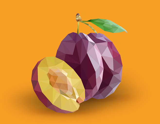 Low-poly Vector Frui...