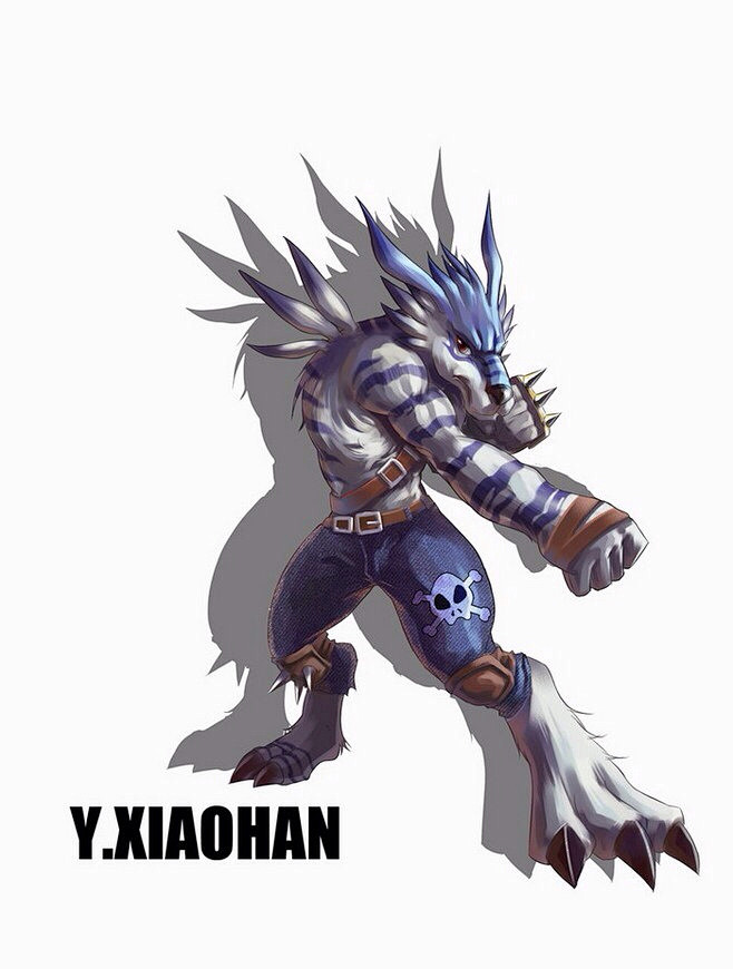 兽人加鲁鲁兽数码暴龙