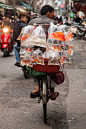 自行车上的流动鱼店。 #越南#文化#亚洲#旅行#旅行癖#探索者#absolutetravel