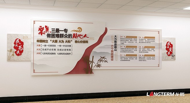眉山市民政局办公室廉洁文化、党建文化墙、...