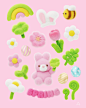 "Some fluffy spring stickers  
by AOi 