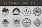 %name 复古风格矢量徽章&Logo模板 Vintage Style Badges and Logos