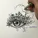 柬埔寨艺术家 Visothkakvei 的黑白插画设计. #遇见艺术##插画推荐# ​​​​