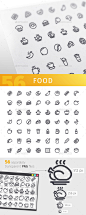 食物图标设置行-对象Food Line Icons Set - Food Objects面包店,饮料,蛋糕,鸡,咖啡,烹饪,奶油,设计师,喝酒,快,鱼,食物,水果,汉堡包,图标,说明,线,午餐,吃饭,肉,轮廓,象形图,披萨,餐厅,香肠,集,寿司,象征,炸玉米饼,矢量 bakery, beverage, cake, chicken, coffee, cooking, cream, designer, drink, fast, fish, food, fruit, hamburger, icon, illus