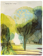 美国画师 Isabelle Arsenault 温柔细腻的插画作品。
