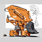the gigantic excavator