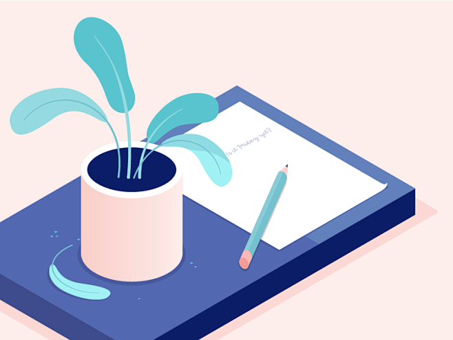 Plant, Pencil, and P...