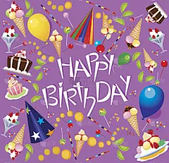 艺术贺卡生日，矢量设计海报，卡片，邀请，海报，与字母生日快乐