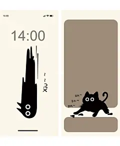 第93期/炸毛小黑猫搞怪可爱壁纸
