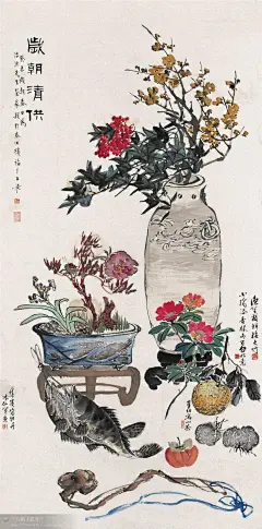 [转载]孔小瑜博古画作品选