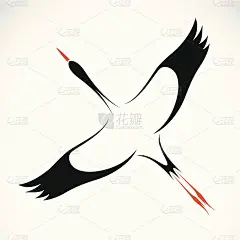 鹳的矢量图像