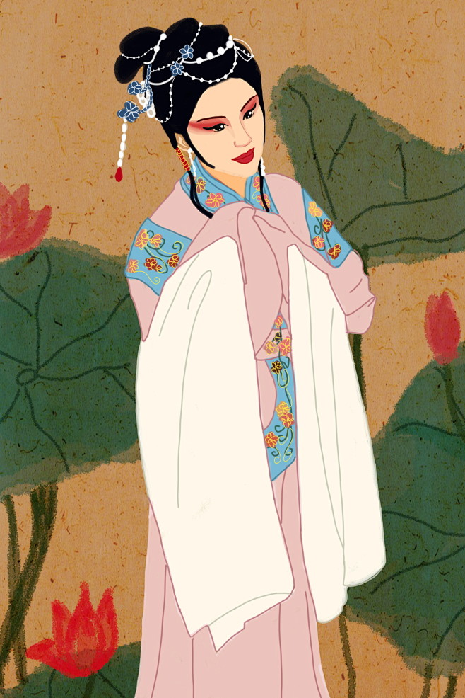 戏曲人物插画