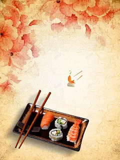 日系美味寿司海报背景 背景 设计图片 免费下载 页面网页 平面电商 创意素材