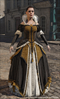 Assassin's Creed Unity, Elise's Evening Dress , Mathieu Goulet : Bal dress for Elise, didn't work on the face.