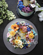 让人舍不得咬一口的婚礼蛋糕！这位韩式裱花蛋糕师制作的花卉蛋糕美得像雕塑！