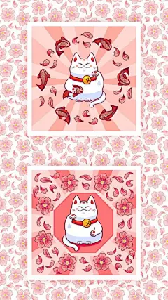 招财猫壁纸 无水印 ​​​​