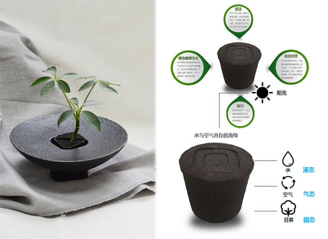 “器”——家居绿植器皿系列产品外观设计|...
