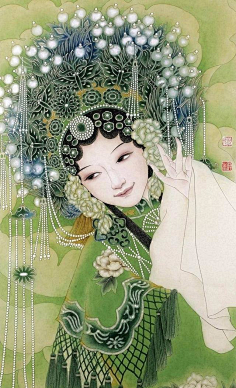 国画人物-花瓣网|陪你做生活的设计师 | 工笔戏曲人物欣赏